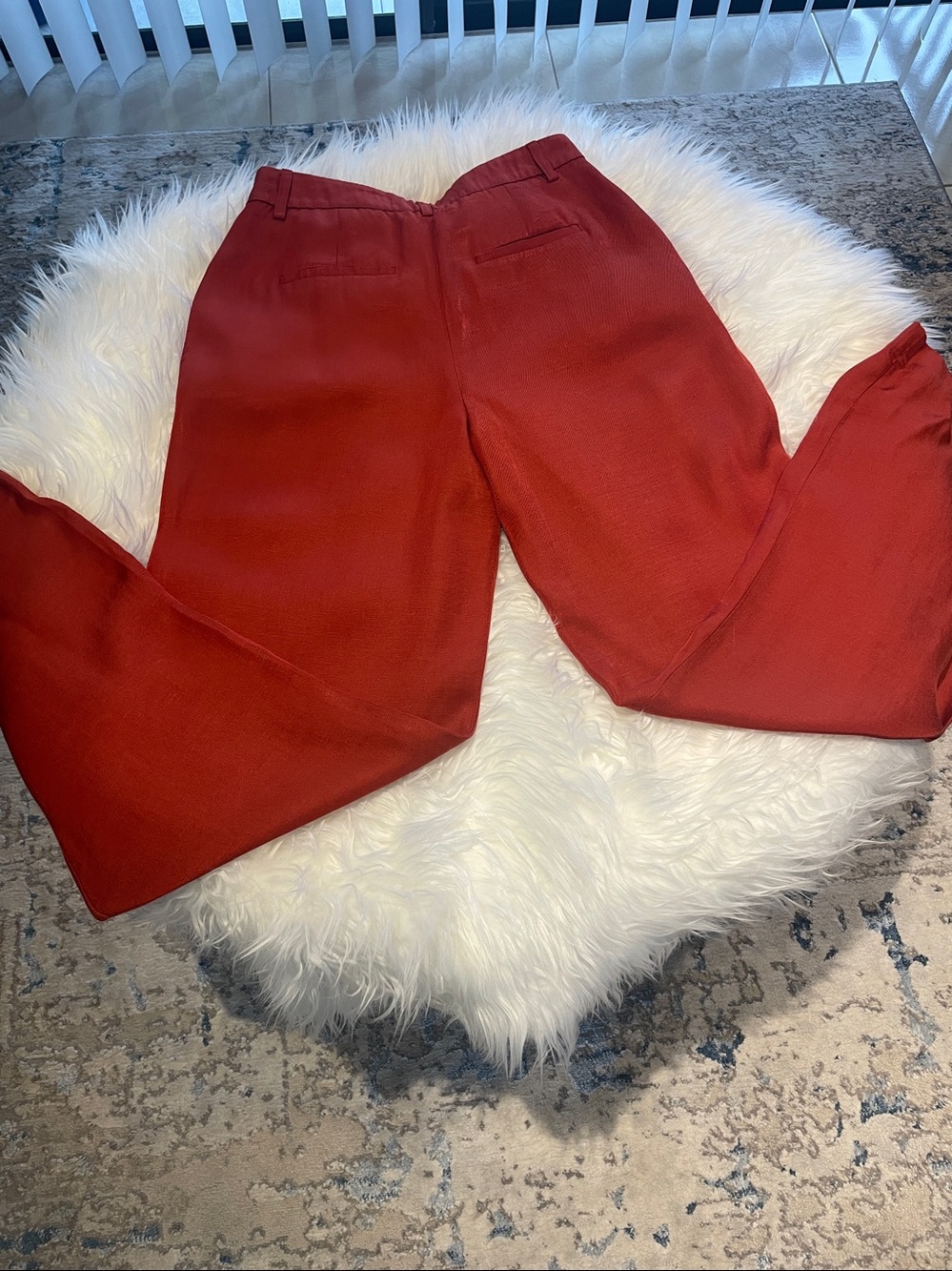 Coral Wide-Leg Pants Like New - Picture 5 of 9